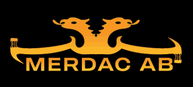 Merdac AB s logotyp